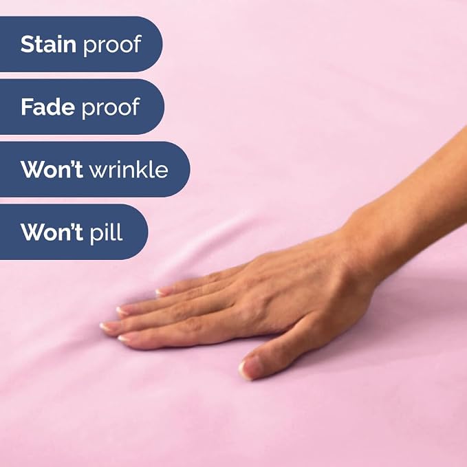 Short Queen Size 4 Piece Bed Sheet Set - RV Short Queen Sheets - Light Pink | Ultra-Soft, Breathable & Cooling Bed Sheets Set with Deep Pockets, Hotel Luxury Bedding for Women & Men, Wrinkle & Fade Free
