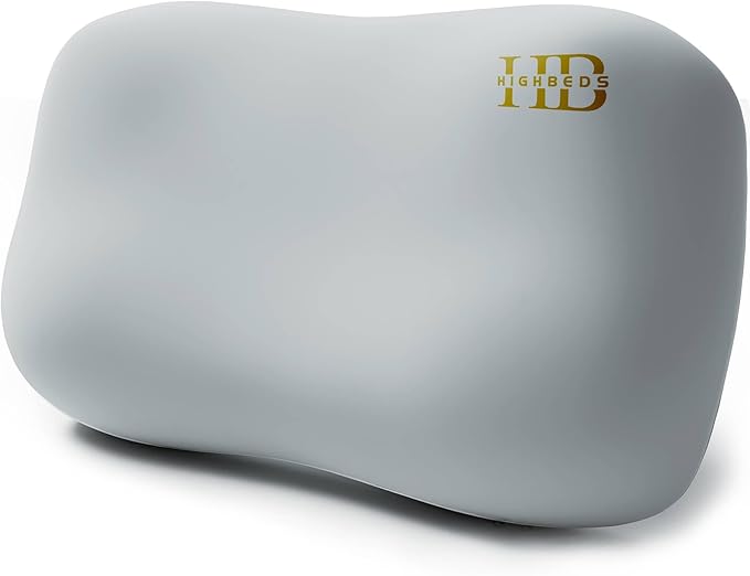 HighBeds Cervical Neck Pillow for Neck Pain Relief- Memory Foam Pillow for Side and Back Sleepers, BASF Support with Ergonomic Pillow(Grey)