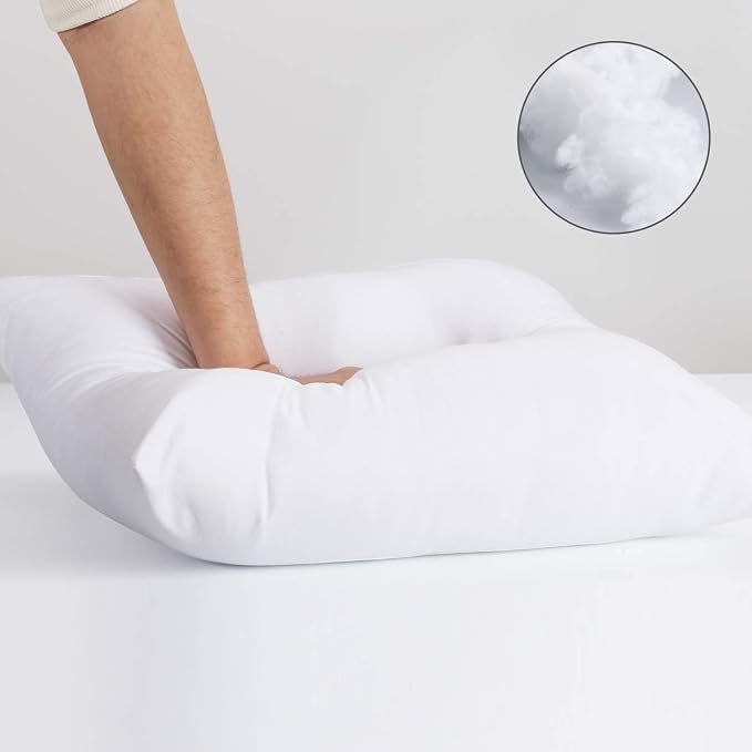 Calibrate Timing Hypoallergenic Lumbar Pillow Inserts 4 Pack, 12 × 20 Inches – Plush Polyester Throw Pillow Fillers for Sofas, Beds, and Office Use