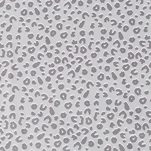 Amazon Basics Lightweight Breathable Brushed Microfiber Wrinkle Resistant 4 Piece Bed Sheet Set With 14-inch Deep Pockets - Full, Gray Cheetah, Printed
