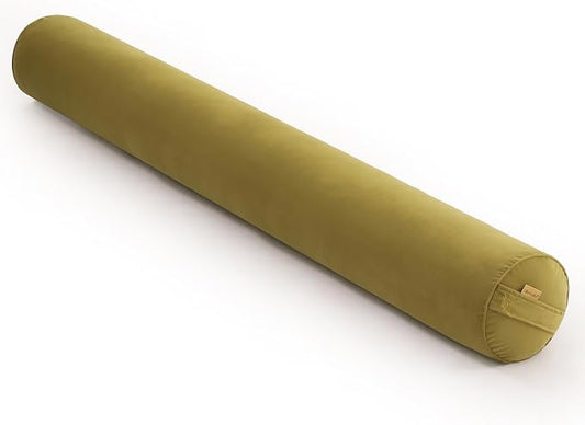 Body Pillow for Adults,Long Round Pillow,Big Cylindrical Pillow,Large Full Bolster Pillows for Side Sleepers (Golden Yellow, 59"*7.87")