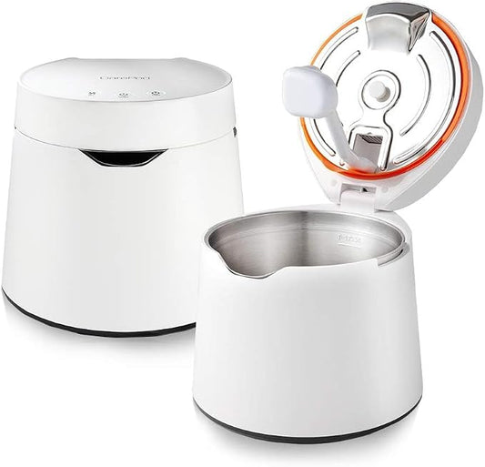Carepod One Stainless Steel Humidifier for Large Room, Quiet & Safe for Baby, Only 3 Washable Parts & Easy to Clean, Ultrasonic Cool Mist Humidifiers for Bedroom, Filter-Free, Lasts 30Hrs (1Gal/4L)