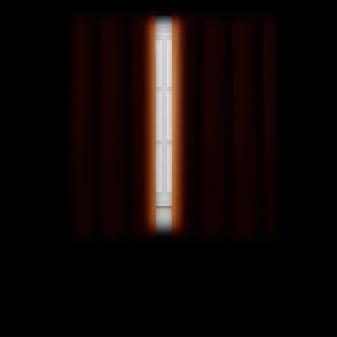 Orange Blackout Curtains/38 x 54 Inch/Set of Two Panels Grommet Living Room Curtains