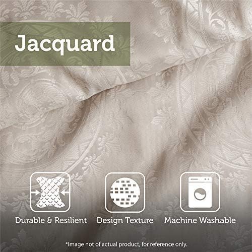 Madison Park Traditional Damask Jacquard Paisley Black Queen Quilt Set, 6pc | Lightweight Coverlet Bedspread Bedding Set, All Season, Machine Washable, Easy Care, Cozy, Breathable, Soft
