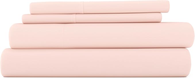 Linen Market Bed Sheets for Twin Size Bed (Blush) - Sleep Better Than Ever with These Soft and Cooling Twin Sheets - Deep Pocket Fits 16" Thick Beds - 3 Piece Twin Sheet Set