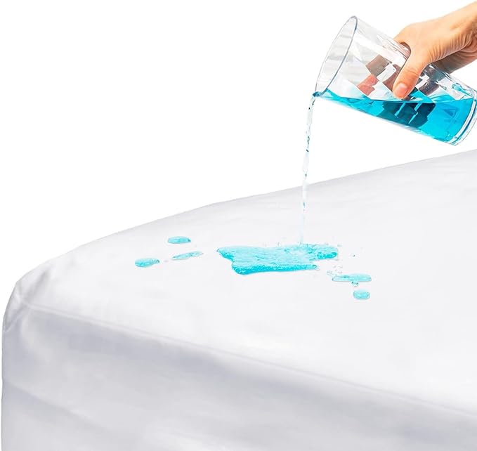 DMI Waterproof Mattress Protector, Mattress Pad/Cover, Bed Pad and Cover, Contoured Fitted Sheet, Queen (Packaging May Vary)