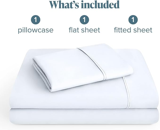 Bare Home Twin Sheet Set - 1800 Ultra-Soft (Twin, White) | Deep Pockets 6 to 15 Inches, Breathable, Hypoallergenic, Hotel Luxury, Easy Fit, Soft, All-Season