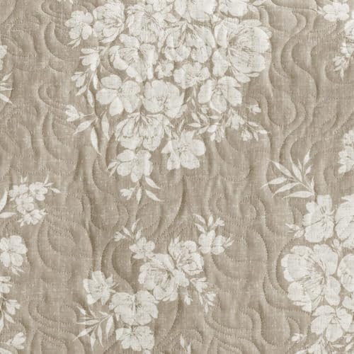 Merit Linens 3 Piece Quilt Set - Super Soft - Lightweight - All Season Quilted Coverlet - Timeless Patterns - Twin/TwinXL Taupe