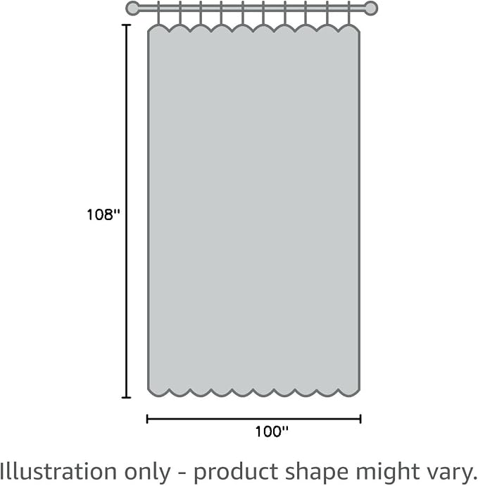 Yakamok Natural 100% Blackout Patio Door Curtain Panels W100 x L108,1 Panel | Noise Reducing Barrier Panel for Sliding Glass Door, 2 Thick Layers Heat Full Light Blocking Patio Door Drapery