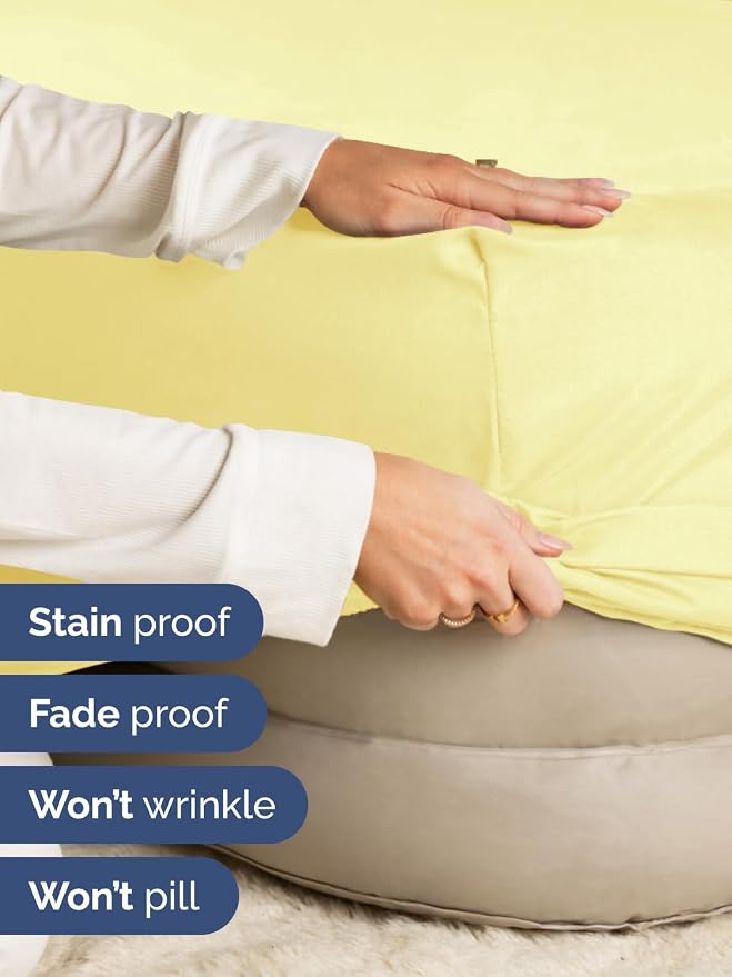 Extra Deep Split King Fitted Sheet - Single Fitted Sheet Only - Yellow | Easily Fits 18 inch to 24 inch Mattress, Soft, Wrinkle Free, Breathable & Comfy, Extra Deep Pockets Hotel Luxury Fitted Sheet