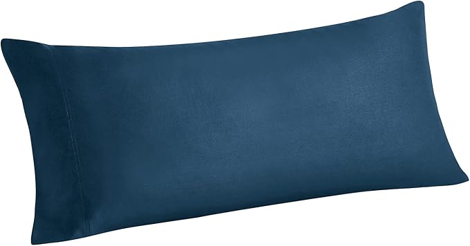 BEDELITE Body Pillow Pillowcase, Rayon from Bamboo, Navy Blue, 20"x54" | Cooling and Breathable Body Pillow Cover for Hot Sleepers & Night Sweats, Silky Soft Full Long Pillow Case, Envelope Closure
