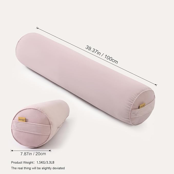 Body Pillow for Adults,Long Round Pillow,Big Cylindrical Pillow,Large Full Bolster Pillows for Side Sleepers (Purple, 39.37"*7.87")