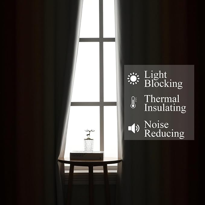 Burnt Orange and Greyish White Ombre Blackout Curtains 52Wx54L Inch Long | Light Blocking Short Window Curtains,Energy Saving,Thermal Insulated,Room Darkening Grommet Drapes for Bedroom,2 Panels