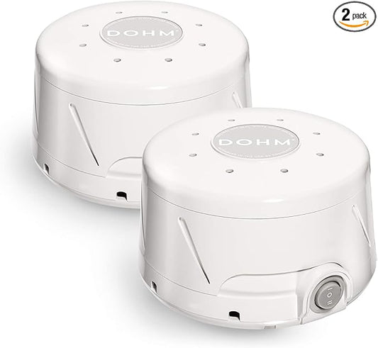 Yogasleep Dohm Classic (2 Pack) The Original White Noise Sound Machine, Soothing Natural Sounds from a Real Fan, Sleep Therapy for Adults & Baby, Noise Cancelling for Office Privacy & Meditation
