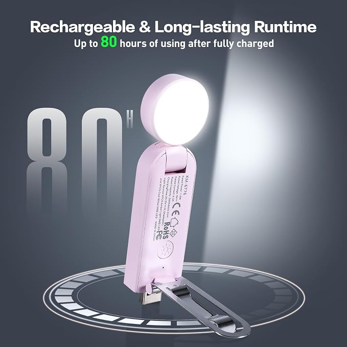 VAVOFO USB Rechargeable Book Light, Bookmark Clip on LED Reading Light | 3 Colors 9 Lighting modes clip on book light, Eye Care Glow for Bed Reading, Christmas Gift for Bookworms, Book Accesories
