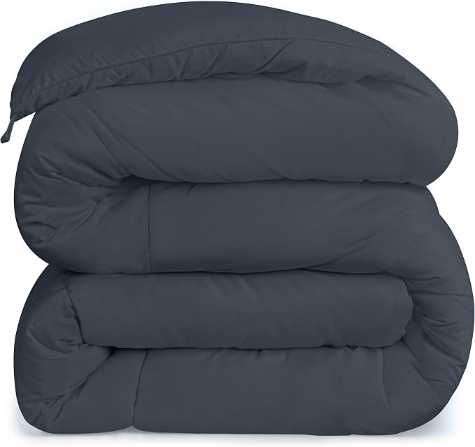 Utopia Bedding Duvet Insert, Twin Comforter 64 x 88 Inches, Grey | Cozy All Season Comforter for Kids and Teens, Unisex, Down Alternative Fill, Soft Microfiber Shell, Machine Washable.