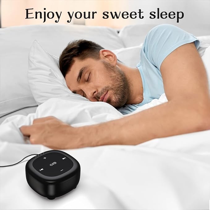 White Noise Sound Machine with 30 Soothing Sounds 36 Adjustable Volume Brown Noise Sound Machines for Sleep Office Privacy Bedroom 4 Timers Memory Function Sleep Sound Machine Baby Adult Elderly Care