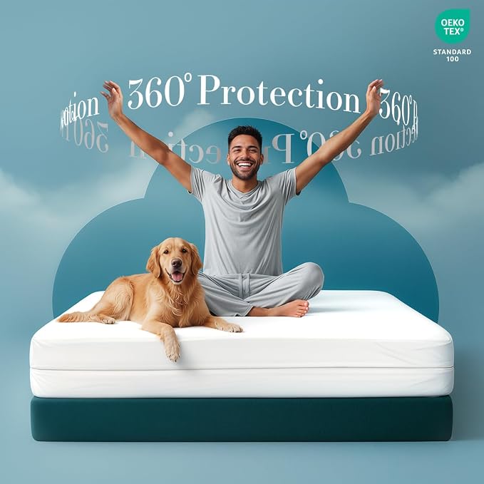 Utopia Bedding Mattress Protector Zippered Twin Size (Pack of 4), 100% Waterproof Bed Bug and Dust Mite Proof Mattress Encasement, Absorbent 6 Sided Mattress Cover