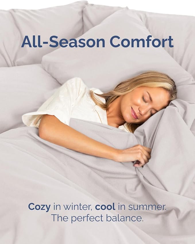 Twin XL Size Flat Sheet - Pack of 4, College Dorm Essentials - Light Grey | Ultra-Soft, Comfy, Breathable & Cooling, College Dorm Room, Fade & Wrinkle Free, Stain & Shrink Resistant Bedding, Oeko-Tex