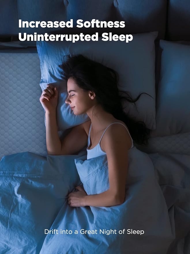 PERLECARE Full Size Mattress Topper, 3 Inch Gel Memory Foam Mattress Topper for Pressure Relief, Premium Soft Topper for Cooling Sleep, Non-Slip Design with Removable&Washable Cover,Oeko-Tex Certified