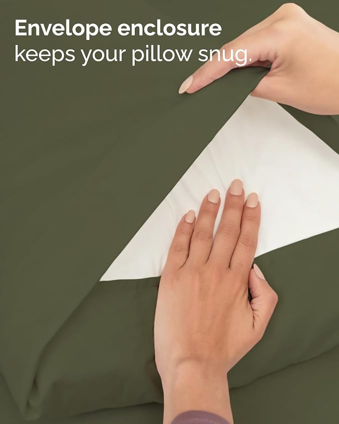Twin XL 4 Piece Sheet Set - College Dorm Room Essentials - Sage Green | Ultra Soft Dorm Bedding Set, 8" to 16" Inch Deep Pockets, 1 Flat & 1 Fitted Sheet & 2 Pillowcases, Wrinkle & Fade Free