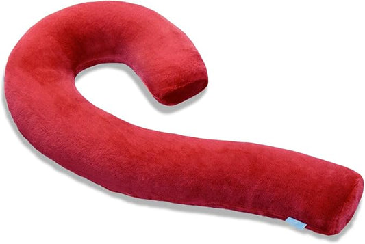 Body Pillow for Adults, Swan Shaped Pillow Insert for Sleeping, Red, 49 In | Side Sleeper Pregnancy Bed Pillow, Soft Fabric, Shredded Memory Foam and Removable Washable Cover