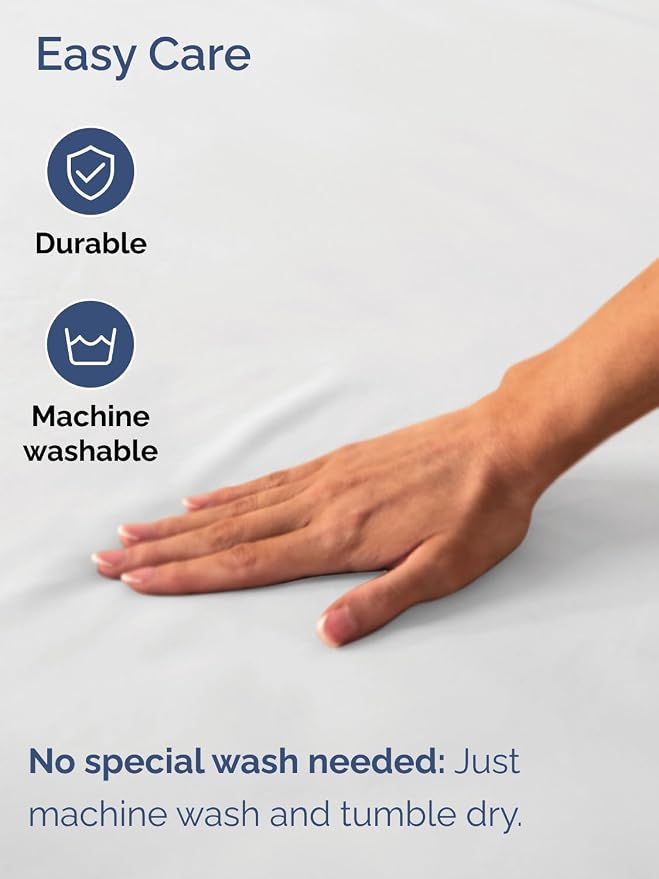 Deep Twin XL Fitted Sheet - College Dorm Room Essentials - White | Easily Fits 18 inch to 24 inch Mattress, Wrinkle Resistant, Soft, Breathable & Comfy, Extra Deep Pockets Fitted Sheet