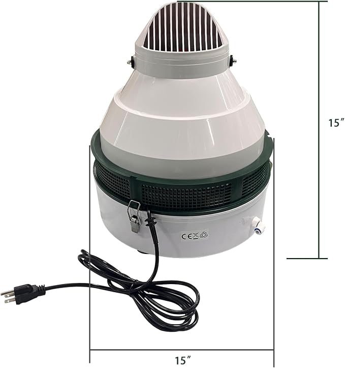 200 Pint Air Humidifier Commercial Grade Mist And Mist Hydroponic Growth Chamber，Industrial Grade Humidifier With Multi-Directional Fogging Head, Indoor Plant For Large Rooms