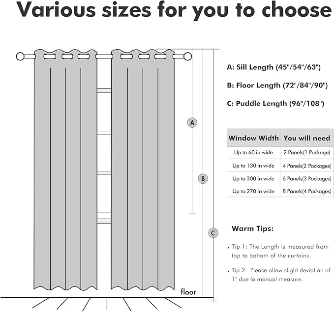 MIULEE 100% Blackout Linen Curtains for Bedroom 52x54 Inch Heathered White | Room Darkening, Light Blocking, Thermal Insulated, Grommet Top, Linen Textured, Window Curtains for Living Room, 2 Panels