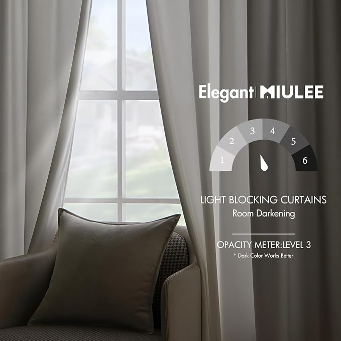 MIULEE White Velvet Curtains 52x90 inches Luxury Room Darkening Curtains | Thermal Insulated, Super Soft Modern Window Drapes for Bedroom Living Room, Rod Pocket & Back Tab