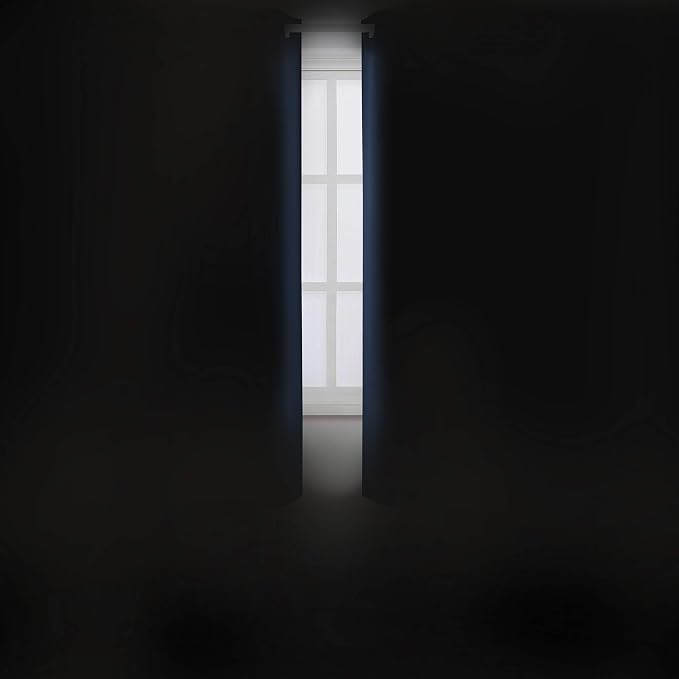 Navy Blue Blackout Curtains 42 x 63 Inch Length/Set of 2 Curtain Panels/Thermal Insulated Room Darkening Blackout Curtains for Bedroom