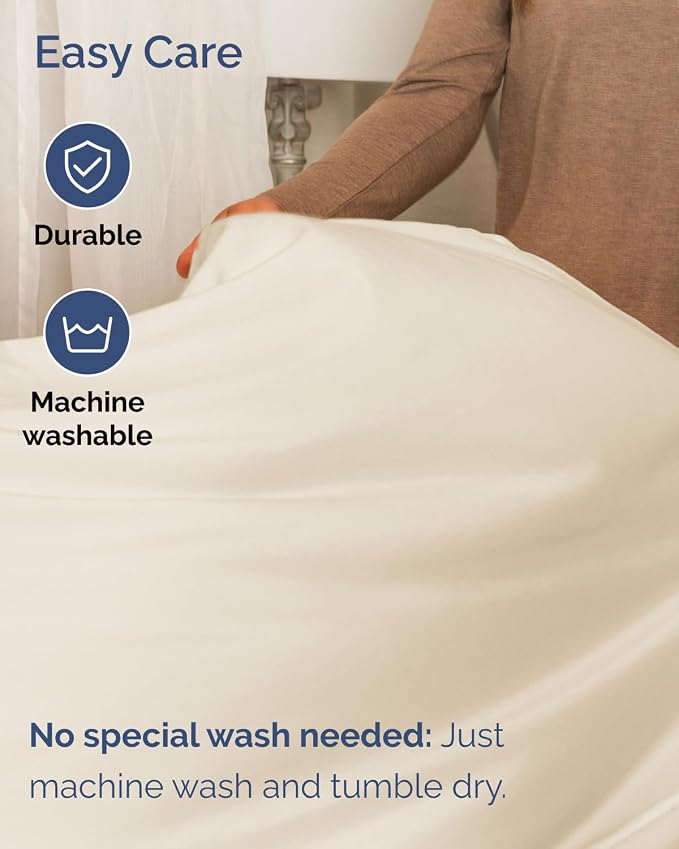 Flex Top Split Head King Sheet Set - 4 Piece Extra Deep Sheets - Off White | Easily Fits 18 to 24 inch Mattress, Ultra Soft, Wrinkle & Fade Free with Extra Deep Pockets, Comfy Hotel Luxury Bedding