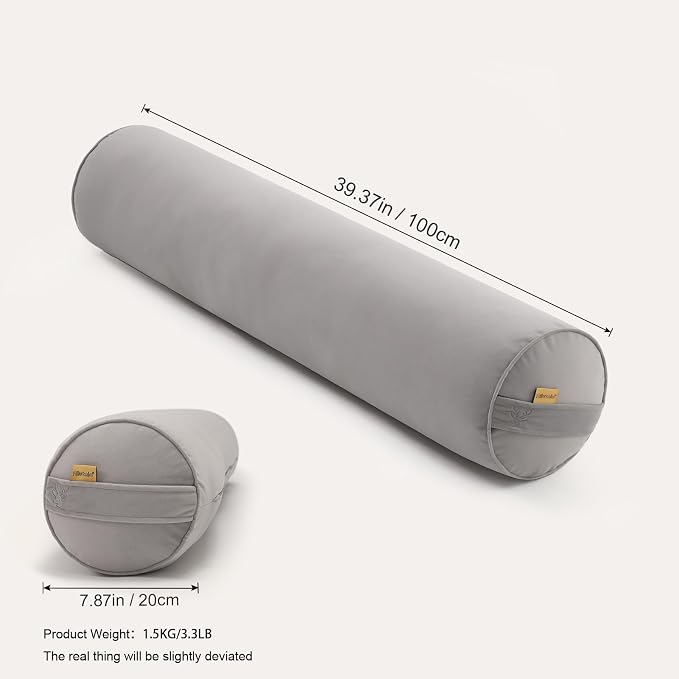Body Pillow for Adults,Long Round Pillow,Big Cylindrical Pillow,Large Full Bolster Pillows for Side Sleepers (Zinc Gray, 39.37"*7.87")