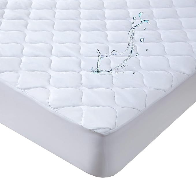 Kingnex Quilted Waterproof Sleeper Sofa Full Mattress Protector Pad 54x72 | Padded Fitted Cover for Pull Out Sofa Bed, Noiseless, Soft Brushed Microfiber Surface