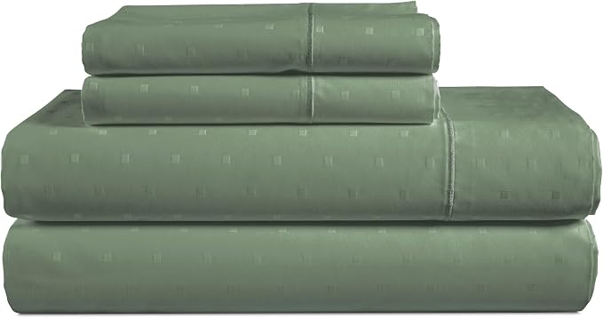 LANE LINEN Bed Sheets California King Size Set Sateen Weave - Iceberg Green | Split Cal King Sheets Sets For Adjustable Bed - 4-Piece Set, For A Luxurious Night's Sleep, Elevates A Master Suite