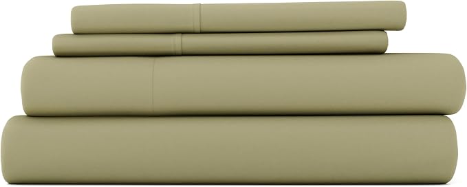 Linen Market Bed Sheets for California King Size Bed (Sage) - Sleep Better Than Ever with These Soft and Cooling California King Sheets - Deep Pocket Fits 16" Thick Beds - 4 Piece Cal King Sheet Set