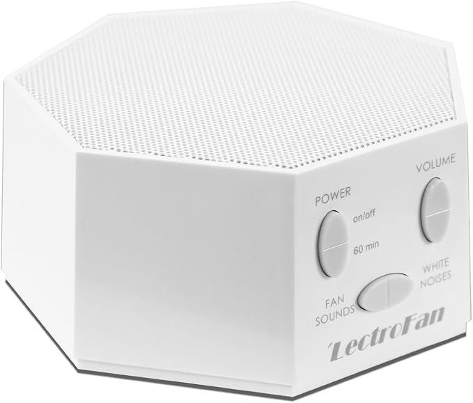 Adaptive Sound Technologies LectroFan Classic Sound Machine, White | Soothing Sound Machine for Sleep with a Built-in Sleep Timer, Non-Looping Sounds, Speech Privacy and Compact Design