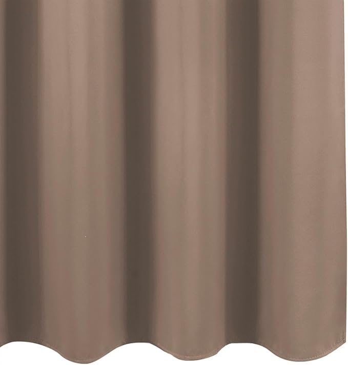 Cappuccino Blackout Curtains 42 x 54 Inch Length Set of 2 Panels Grommet Bedroom Curtains for Living Room