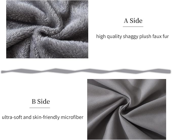WhatsBedding Memory Foam Body Pillow with Cover, Long Bed Pillow for Adults | Removable Plush Fuzzy Envelope Closure, Firm Support for Side Sleepers, Reading & naps, Large Size Fits All, Relieves Pain