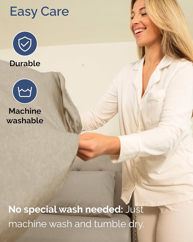 2 Pack Extra Deep Twin XL Fitted Sheets with Deep Pockets - Heathered Beige | Hotel Luxury Bottom Fitted Sheets Only, Soft, Fade & Wrinkle Free, Breathable & Comfy, All Around Elastic Fitted Sheets