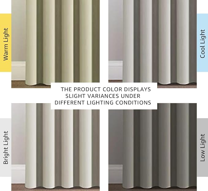 H.VERSAILTEX Blackout Patio Curtains 100 x 102 Inches for Sliding Door Extral Wide Blackout Curtain Panels Thermal Insulated Room Divider - Grommet Top, 8.5' Tall by 8.3' Wide - Ivory/Cream