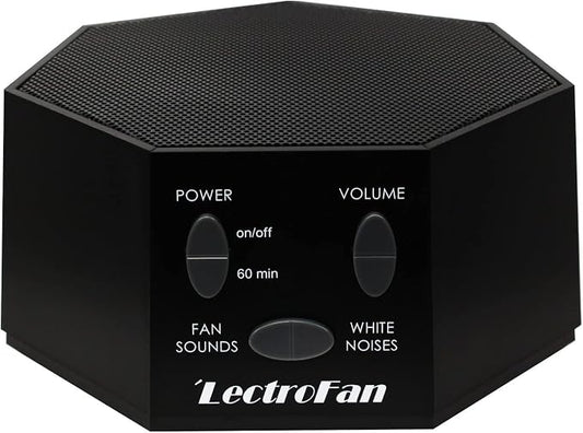 Adaptive Sound Technologies LectroFan Classic Sound Machine, Black | Soothing Sound Machine for Sleep with a Built-in Sleep Timer, Non-Looping Sounds, Speech Privacy and Compact Design