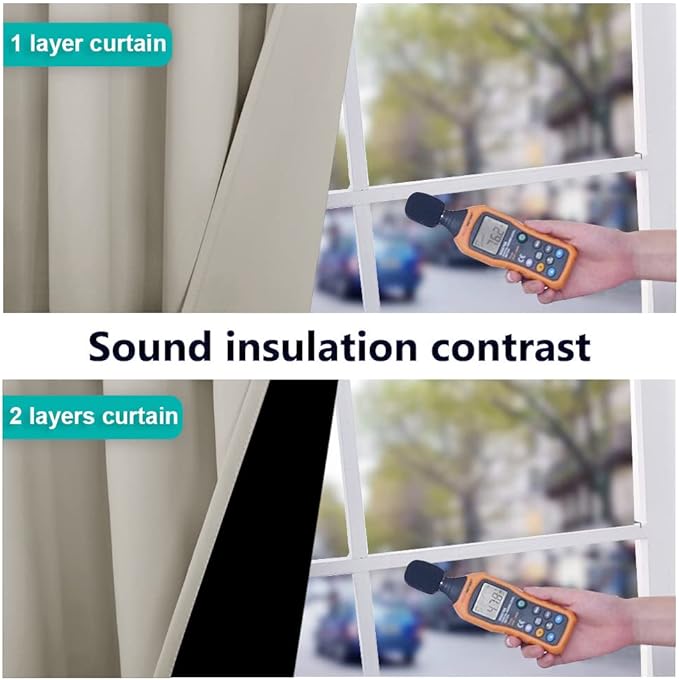 NICETOWN Natural Blackout Curtains for Nursery 70" Wide x 84" Long 2 Panels | 100% Room Darkening Cold Full Light Blocking Drapes with Black Liner, Thermal Insulated Draperies for Bedroom Window Decor