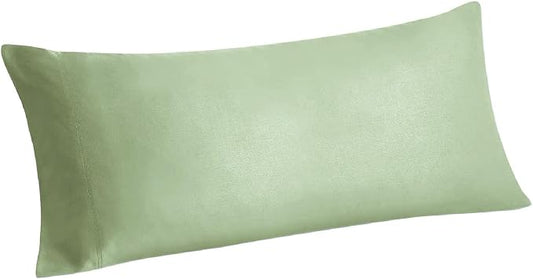 BEDELITE Body Pillow Pillowcase, Rayon from Bamboo, Sage Green, 20"x54" | Cooling and Breathable Body Pillow Cover for Hot Sleepers & Night Sweats, Silky Soft Full Long Pillow Case, Envelope Closure