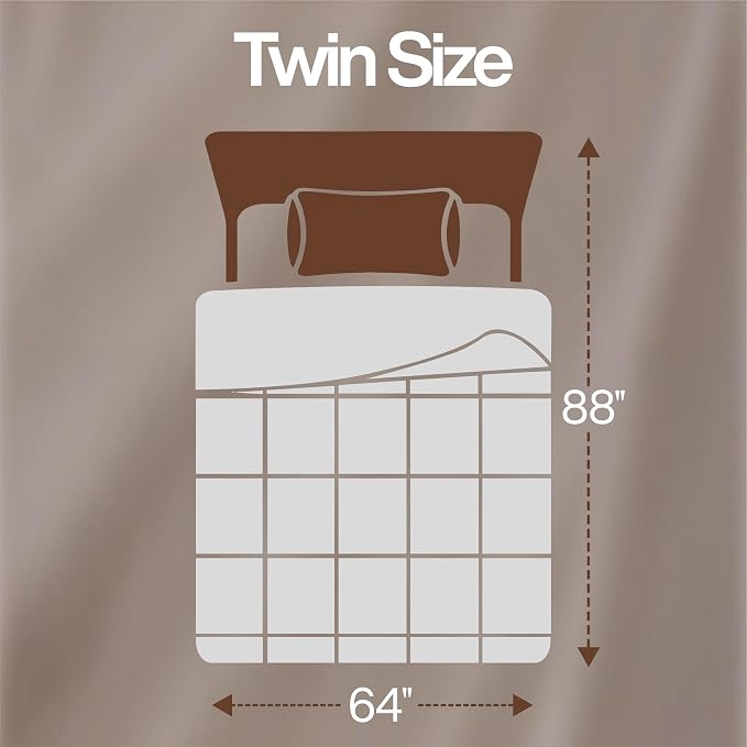 Utopia Bedding Twin Comforter, Duvet Insert, White, 64 x 88 Inches | Soft and Fluffy Down Alternative Bed Comforter, All Season, Breathable, Corner Tabs, Box Stitched, Durable, Machine Washable