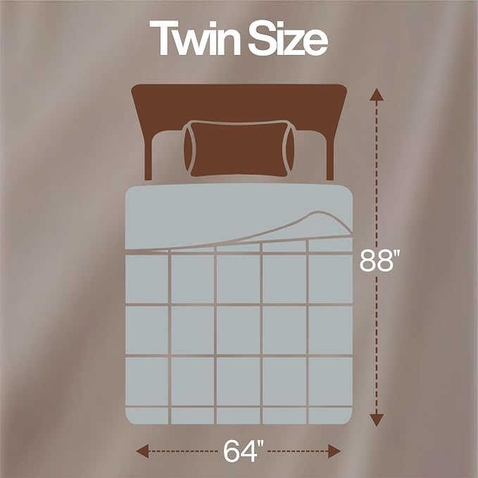 Utopia Bedding Twin Comforter, Duvet Insert, Light Grey, 64 x 88 Inches | Soft and Fluffy Down Alternative Bed Comforter, All Season, Breathable, Corner Tabs, Box Stitched, Durable, Machine Washable