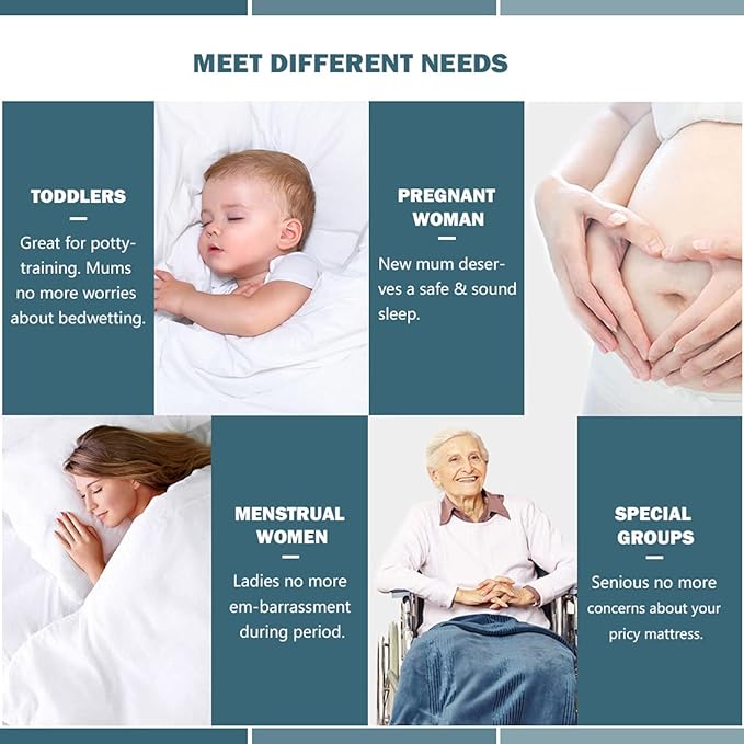 Twin Waterproof Mattress Protector Deep Pocket Mattress Cover, Soft Breathable Mattress Pad, Fitted Noiseless Waterproof Bed Cover Stretch to 19"