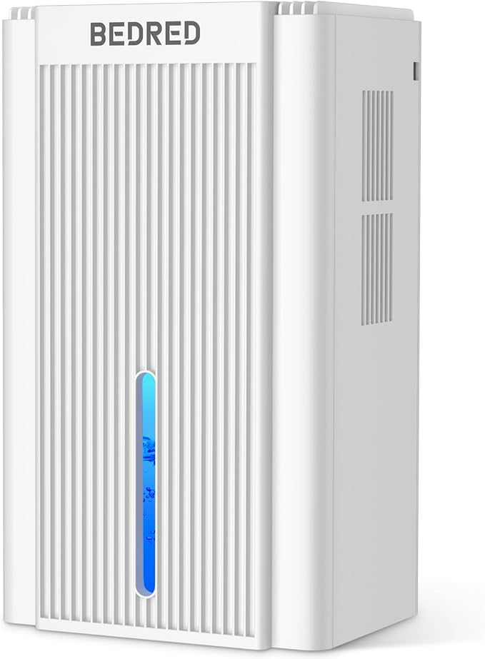 Dehumidifier, 95OZ Dehumidifier for Home 1000 sq ft - Quiet with Auto Shut Off & Relaxing 7 Color Ambient Light, Ideal for Livingroom, Bedroom, Basement (White)