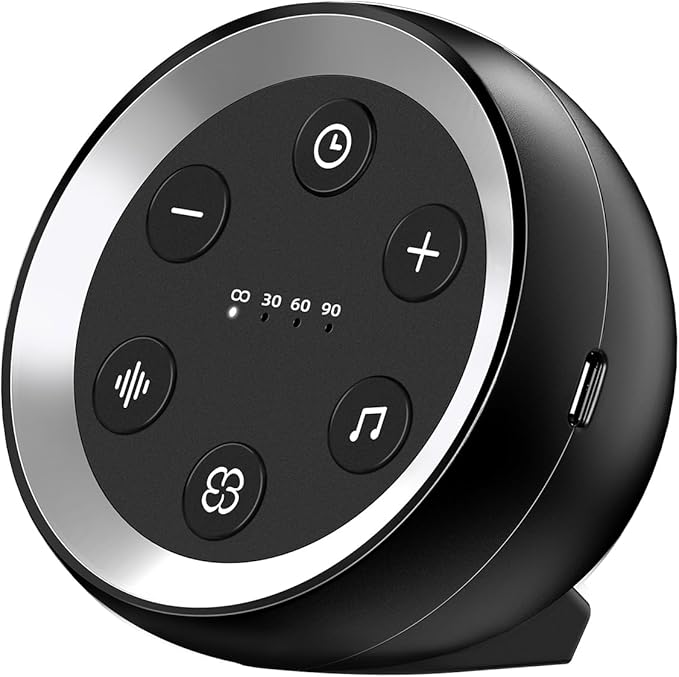 Portable Sound Machine White Noise Machine for Baby Kids Adults Sleeping with 32 Soothing Sounds 32 Volume Levels Brown Noise Machine with 4 Timer Memory Funtion for Travel Office Privacy