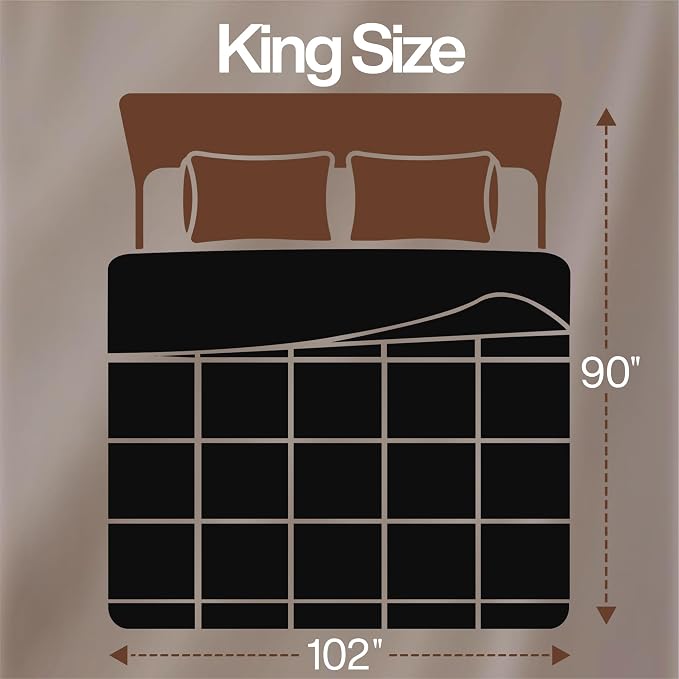 Utopia Bedding Comforter King Size, Duvet Insert, Black, 90 x 102 Inches | Soft and Fluffy Down Alternative Bed Comforter, All Season, Breathable, Corner Tabs, Box Stitched, Durable, Machine Washable